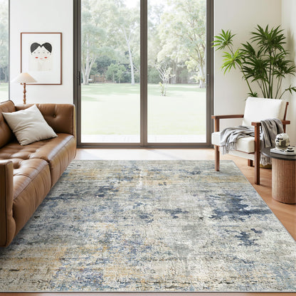 Soalmost Area Rugs for Living Room Dining Room Non-Slip Washable Rug