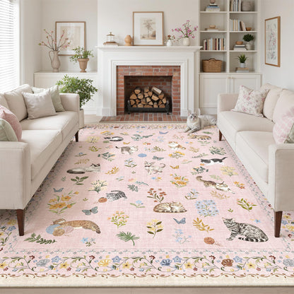 Soalmost Area Rugs for Living Room Dining Room Non-Slip Washable Rug