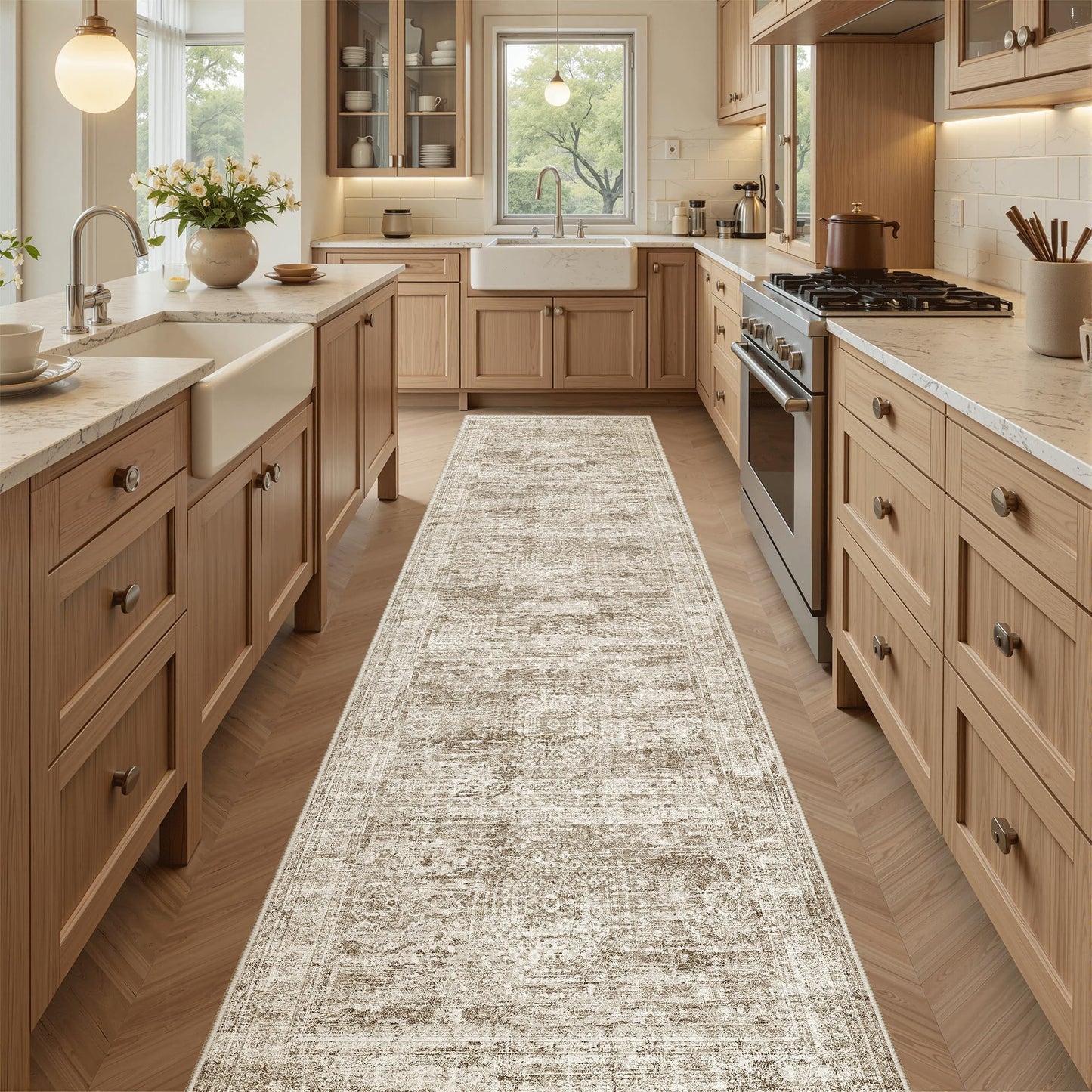 Soalmost Area Rugs for Living Room Dining Room Non-Slip Washable Rug