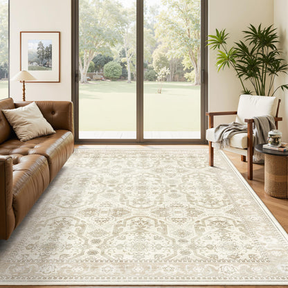 Soalmost Area Rugs for Living Room Dining Room Non-Slip Washable Rug