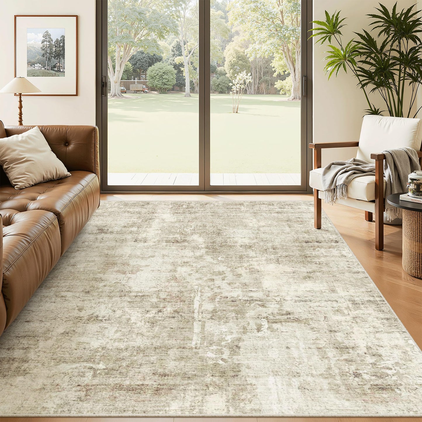Soalmost Area Rugs for Living Room Dining Room Non-Slip Washable Rug