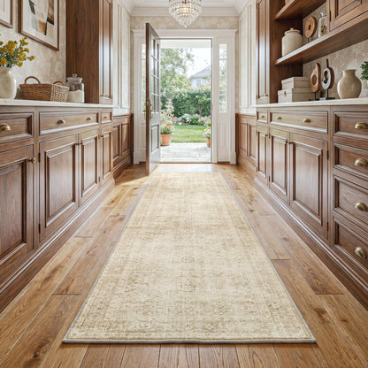 FMFUNCTEX Vintage Distressed Oriental Rug