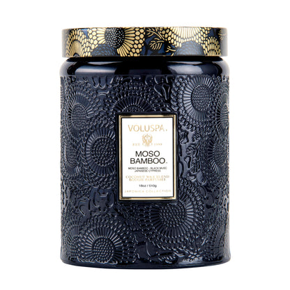 Luxury Scented Candle in Japonica Jar with Coconut Wax and Long Burn Time Vegan Home Decor