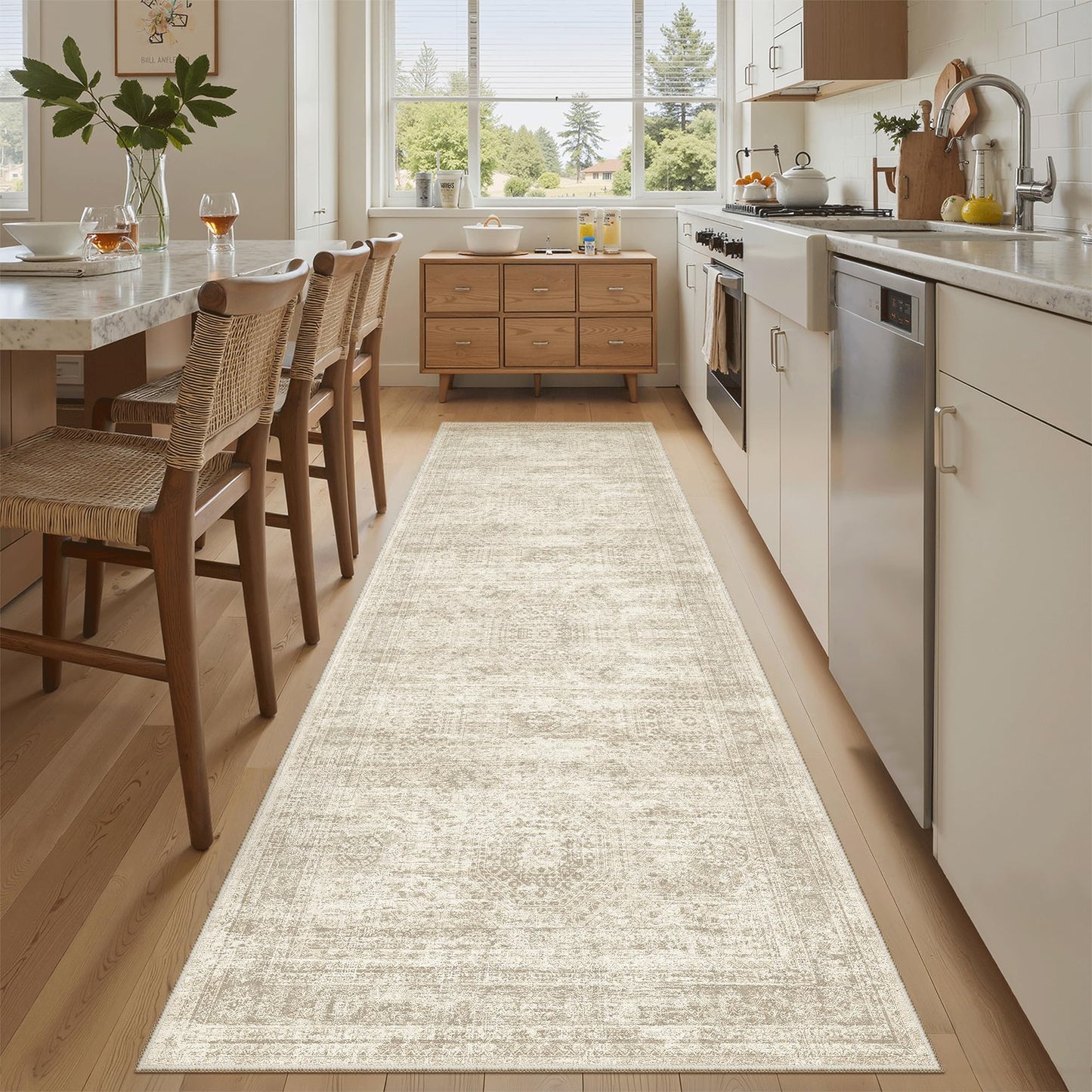 Soalmost Area Rugs for Living Room Dining Room Non-Slip Washable Rug