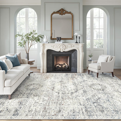 Soalmost Area Rugs for Living Room Dining Room Non-Slip Washable Rug