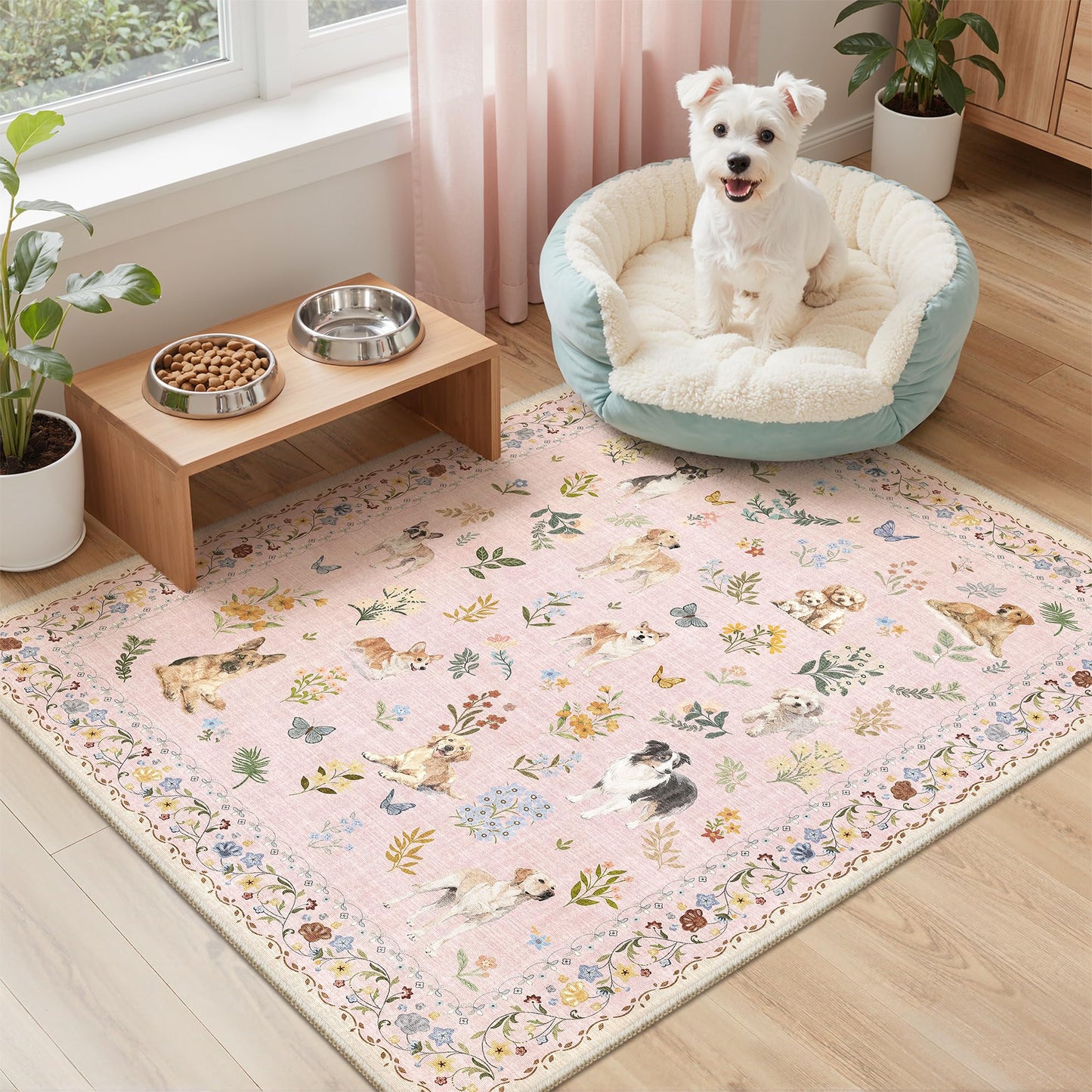 Soalmost Area Rugs for Living Room Dining Room Non-Slip Washable Rug