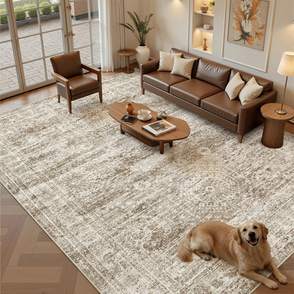Soalmost Area Rugs for Living Room Dining Room Non-Slip Washable Rug