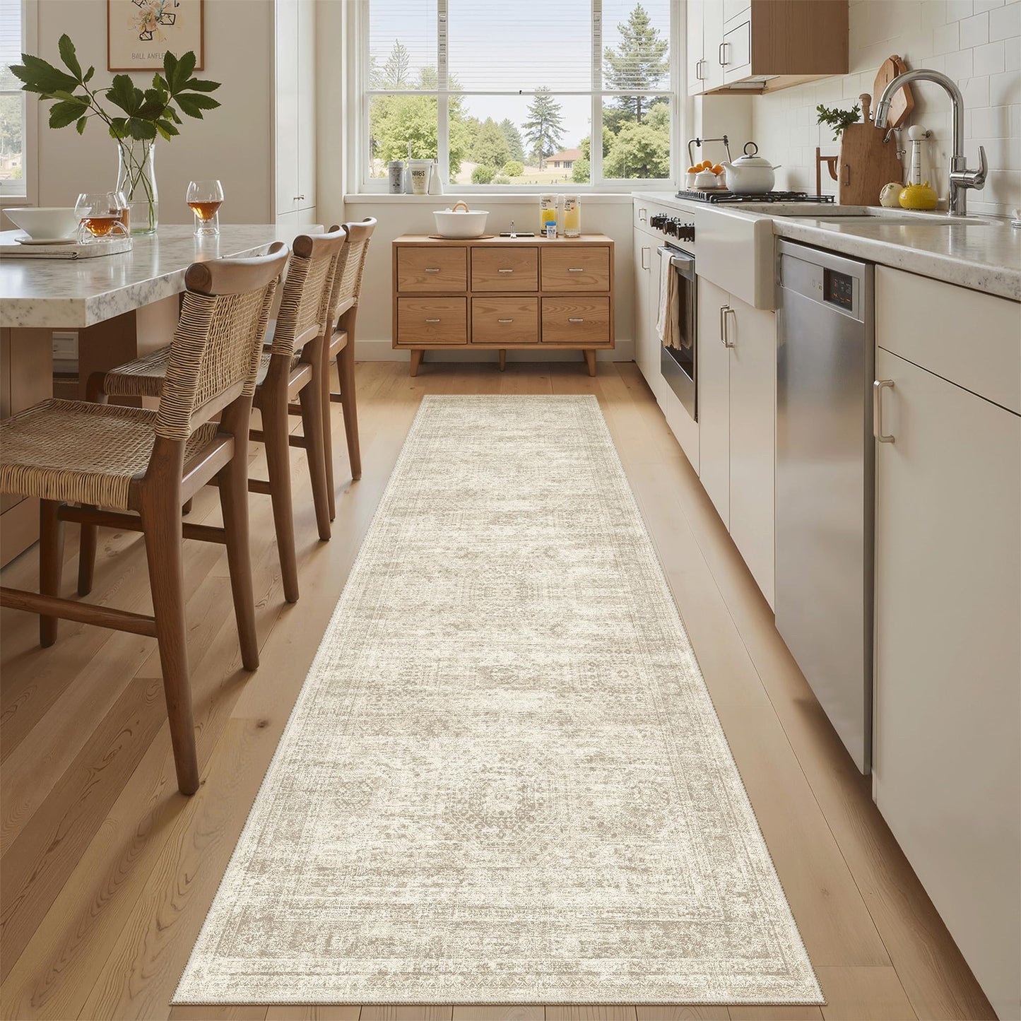 Soalmost Area Rugs for Living Room Dining Room Non-Slip Washable Rug