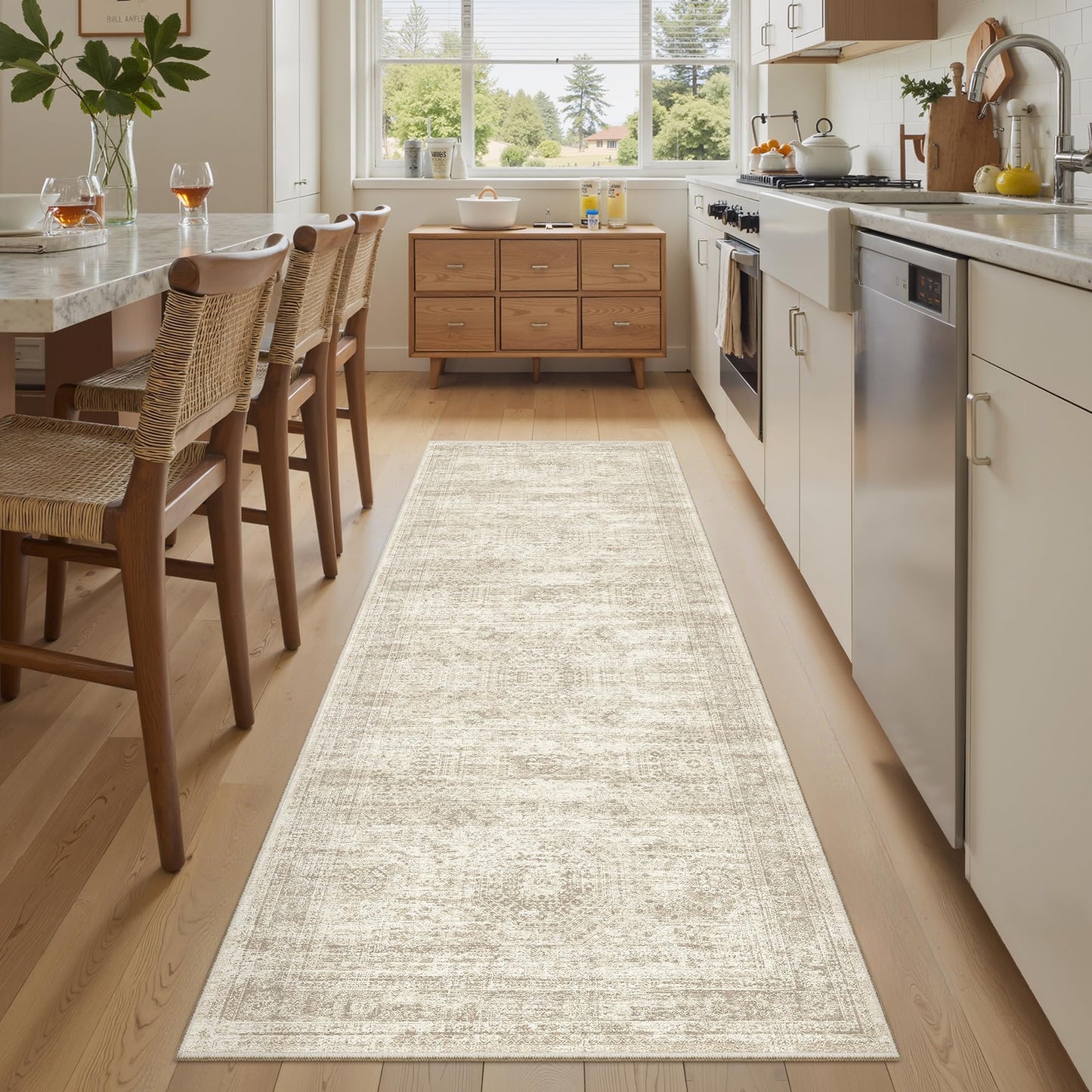 Soalmost Area Rugs for Living Room Dining Room Non-Slip Washable Rug