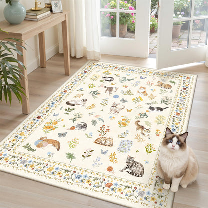 Soalmost Area Rugs for Living Room Dining Room Non-Slip Washable Rug