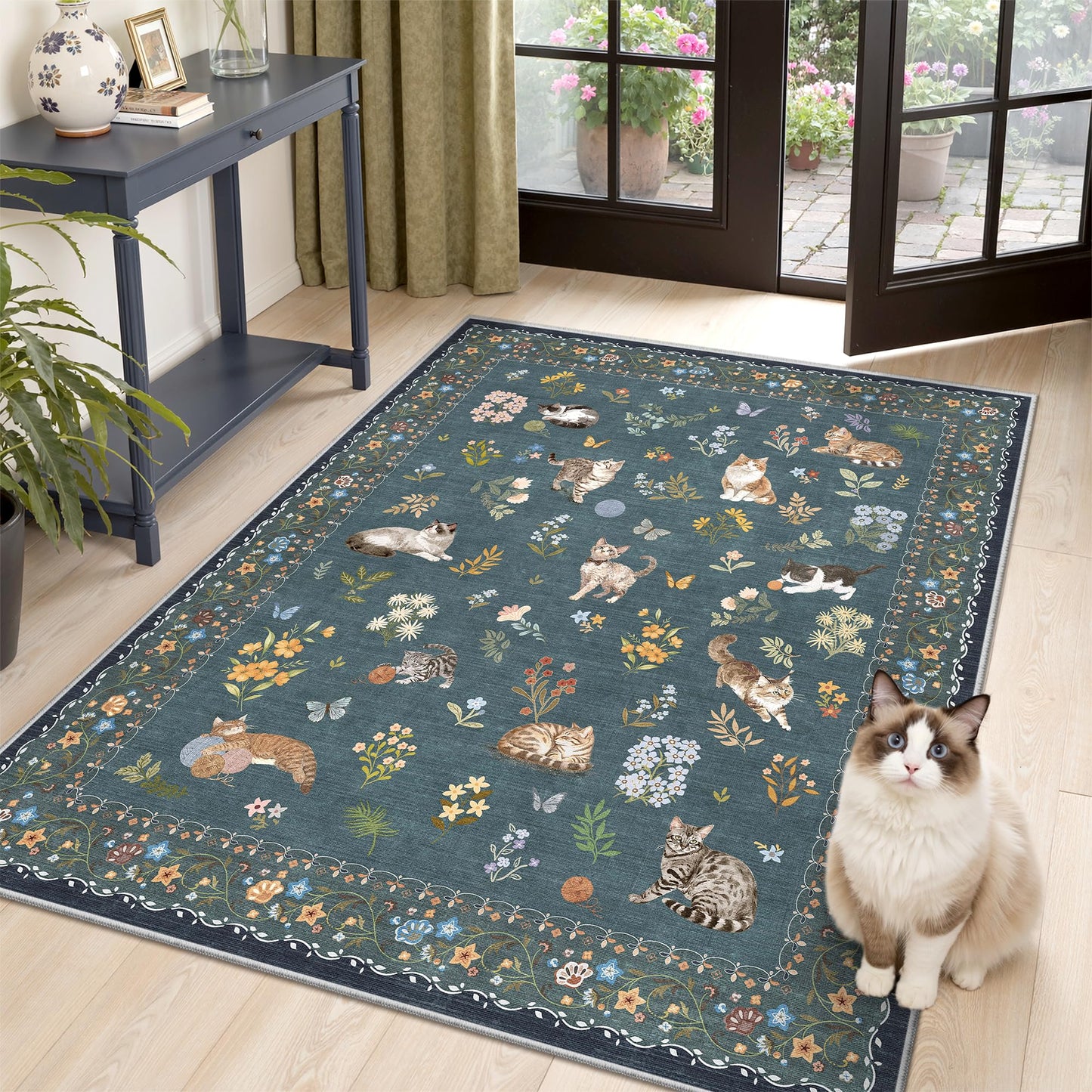 Soalmost Area Rugs for Living Room Dining Room Non-Slip Washable Rug
