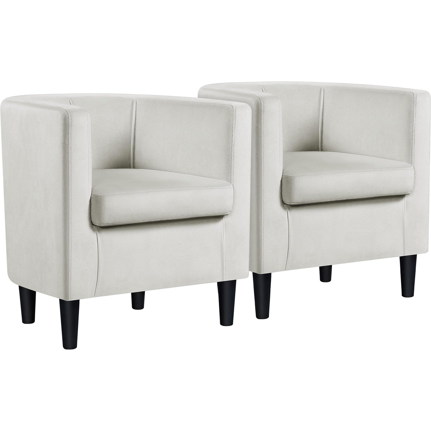 Velvet Armchair with Wide Seat and Wooden Frame for Living Room