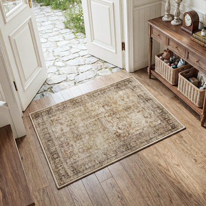 FMFUNCTEX Vintage Distressed Oriental Rug