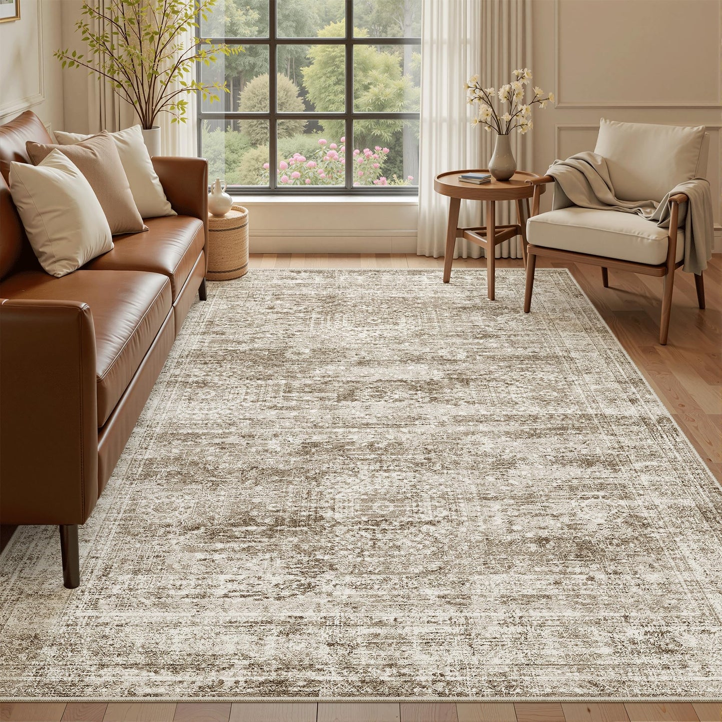 Soalmost Area Rugs for Living Room Dining Room Non-Slip Washable Rug