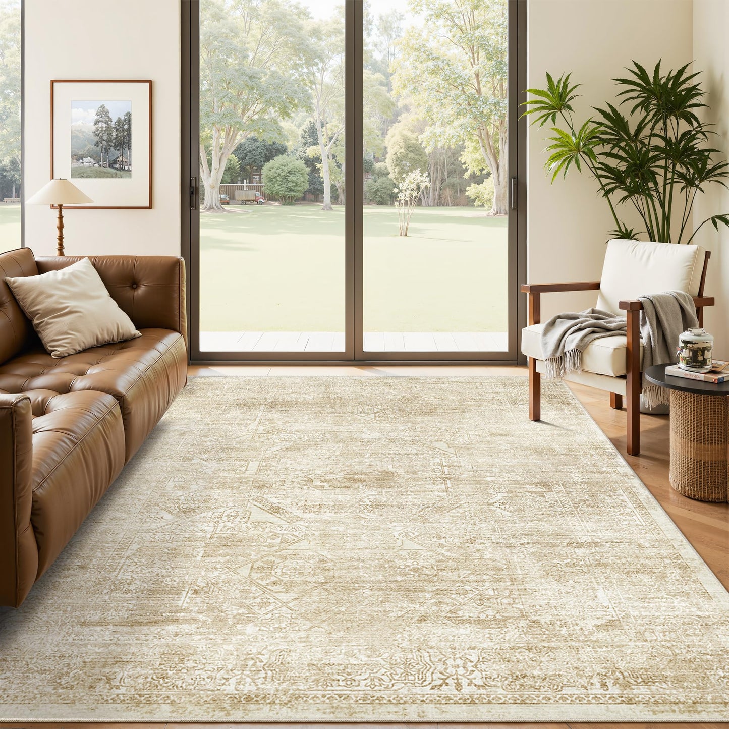 Soalmost Area Rugs for Living Room Dining Room Non-Slip Washable Rug