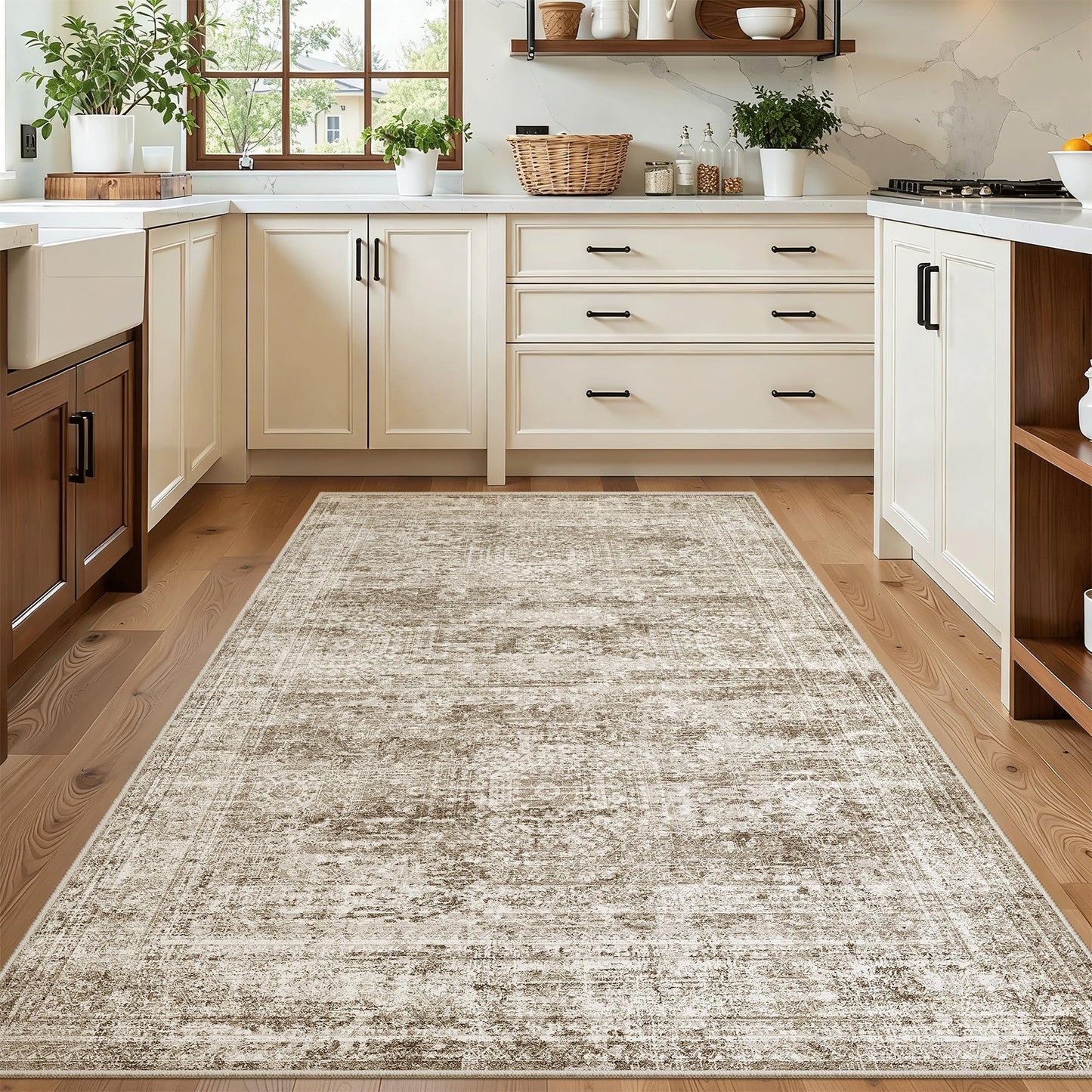 Soalmost Area Rugs for Living Room Dining Room Non-Slip Washable Rug