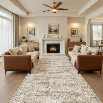 Soalmost Area Rugs for Living Room Dining Room Non-Slip Washable Rug