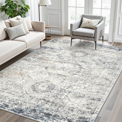 Soalmost Area Rugs for Living Room Dining Room Non-Slip Washable Rug