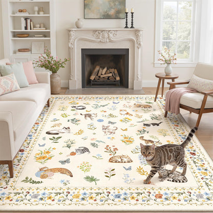 Soalmost Area Rugs for Living Room Dining Room Non-Slip Washable Rug