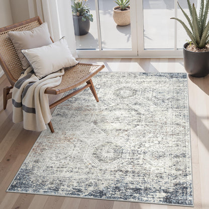 Soalmost Area Rugs for Living Room Dining Room Non-Slip Washable Rug