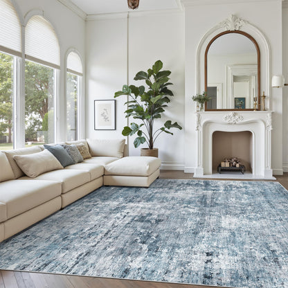 Soalmost Area Rugs for Living Room Dining Room Non-Slip Washable Rug