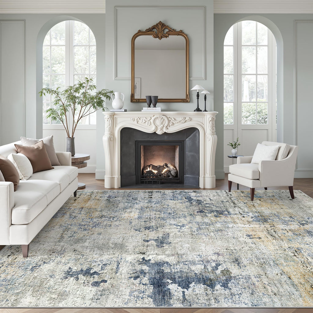 Soalmost Area Rugs for Living Room Dining Room Non-Slip Washable Rug