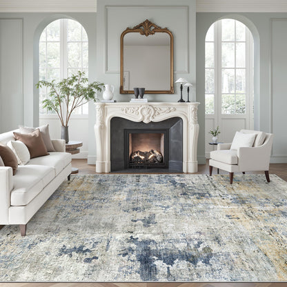 Soalmost Area Rugs for Living Room Dining Room Non-Slip Washable Rug