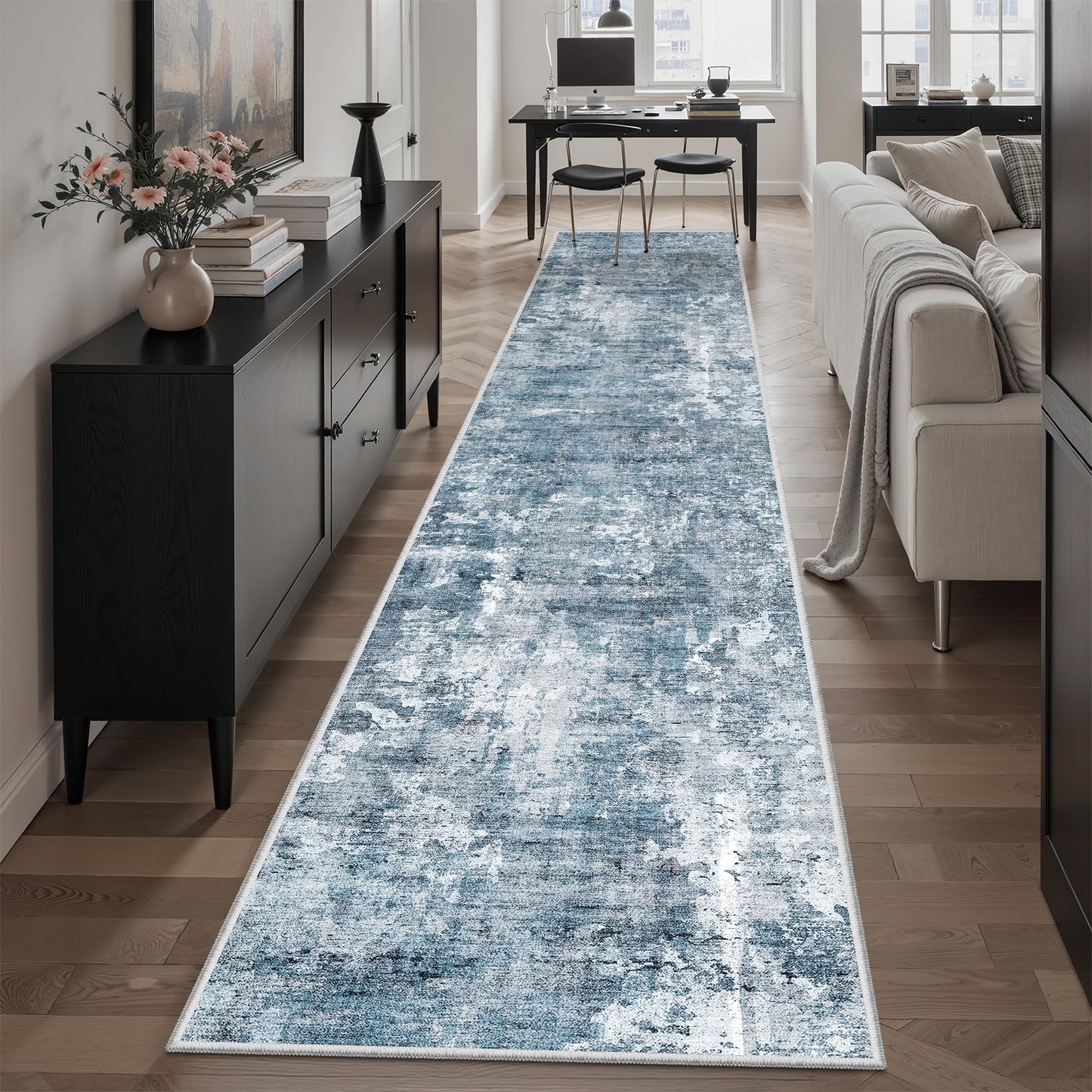 Soalmost Area Rugs for Living Room Dining Room Non-Slip Washable Rug