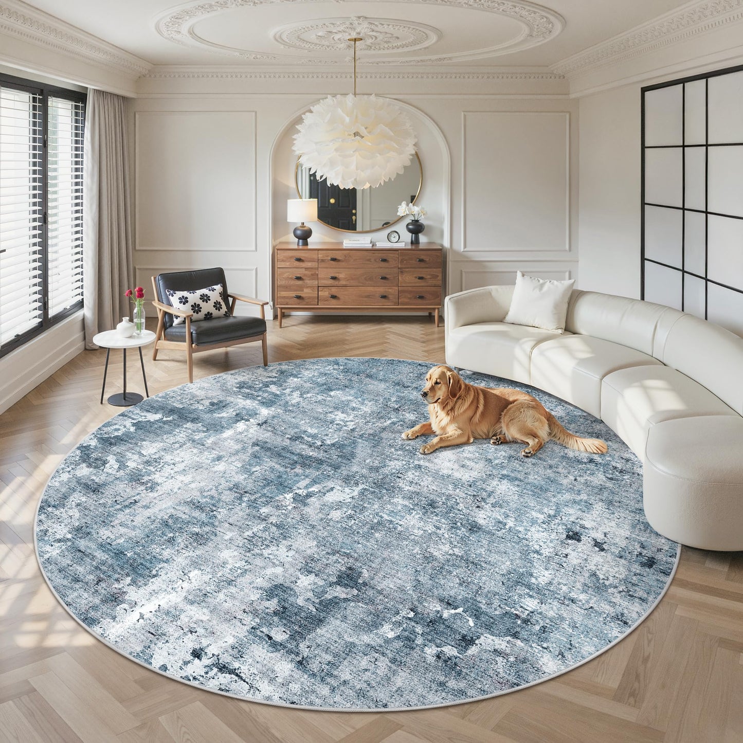 Soalmost Area Rugs for Living Room Dining Room Non-Slip Washable Rug