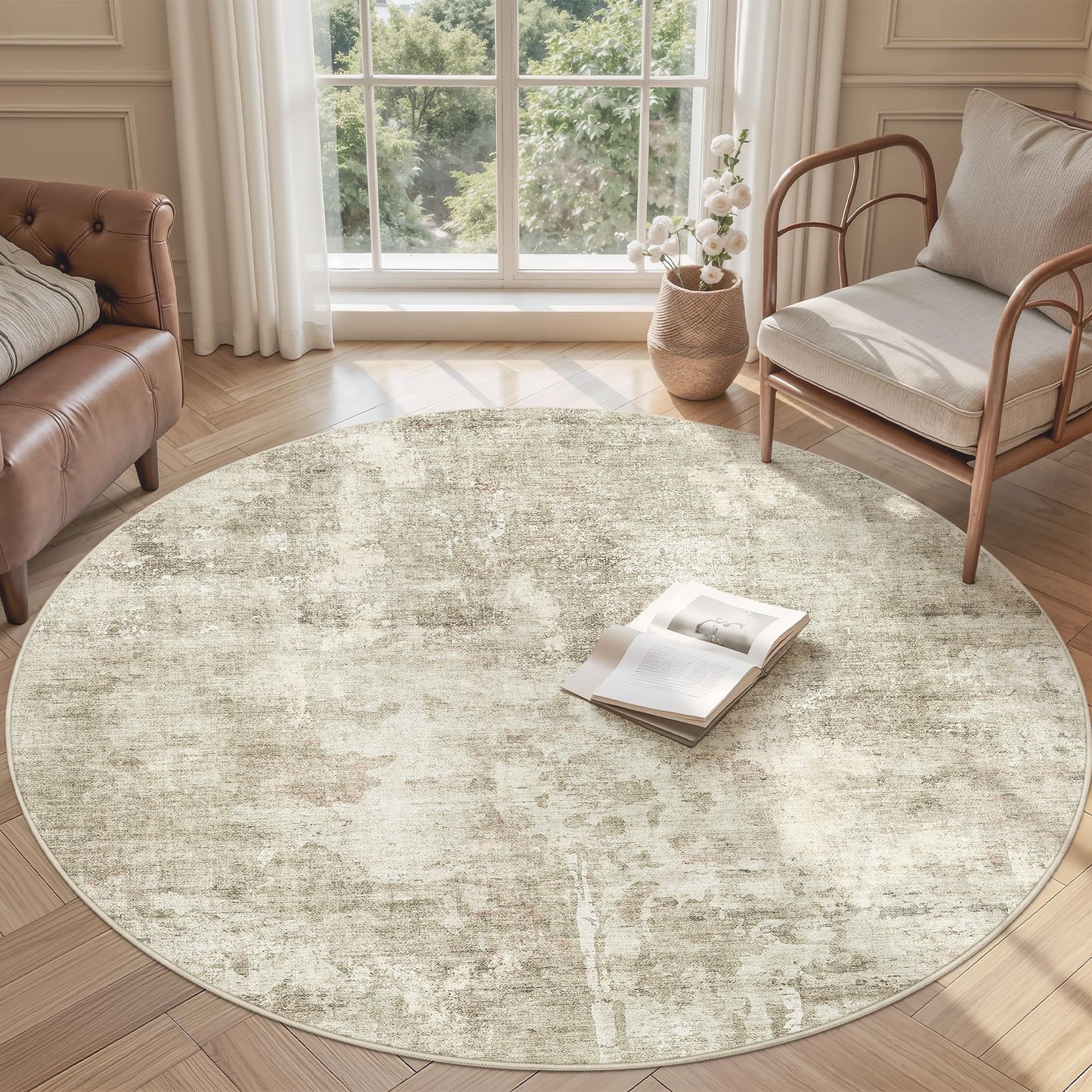 Soalmost Area Rugs for Living Room Dining Room Non-Slip Washable Rug