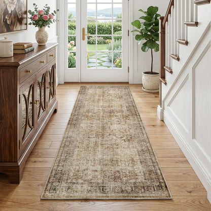 FMFUNCTEX Vintage Distressed Oriental Rug