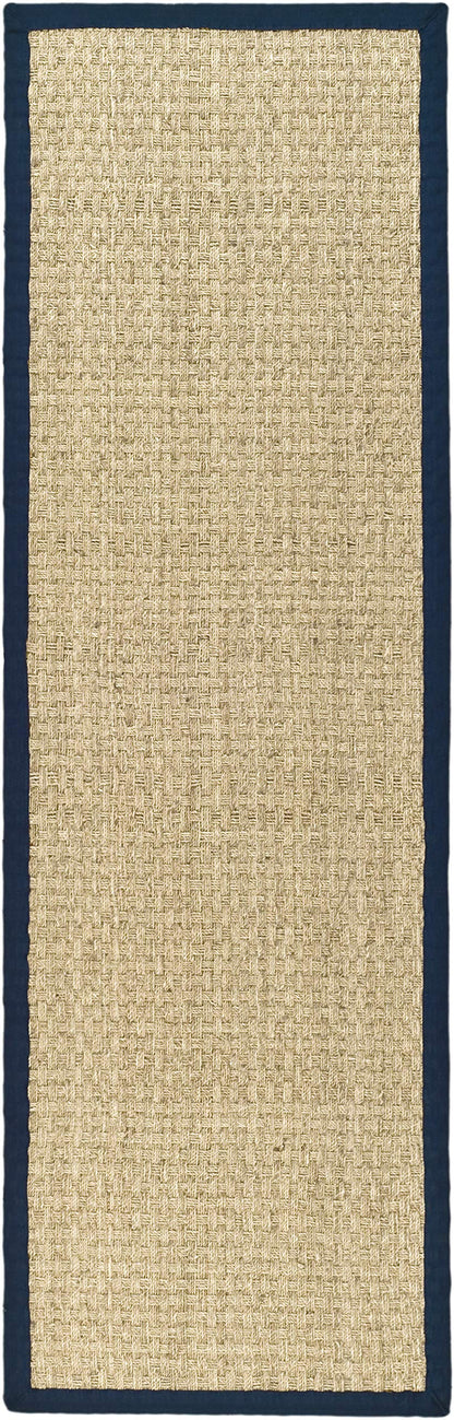 Natural Seagrass Basketweave Area Rug Natural Beige 5x8