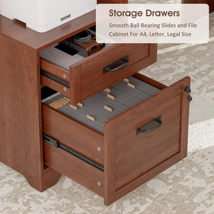 Whalefall 55'' Farmhouse Home Office Desk