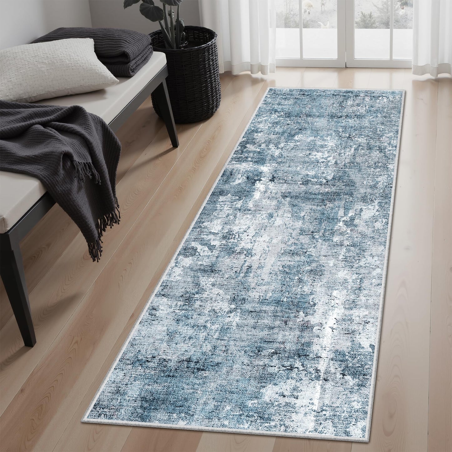Soalmost Area Rugs for Living Room Dining Room Non-Slip Washable Rug