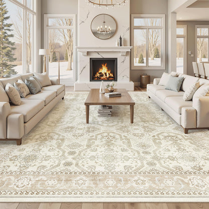 Soalmost Area Rugs for Living Room Dining Room Non-Slip Washable Rug