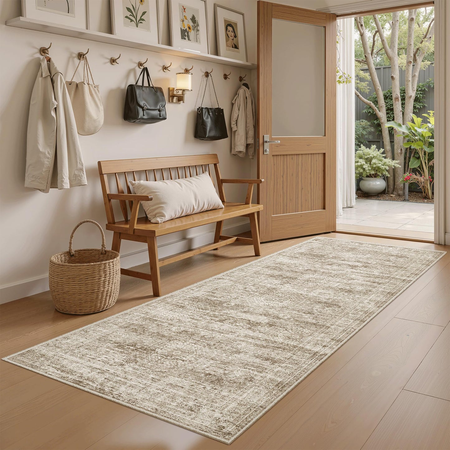 Soalmost Area Rugs for Living Room Dining Room Non-Slip Washable Rug