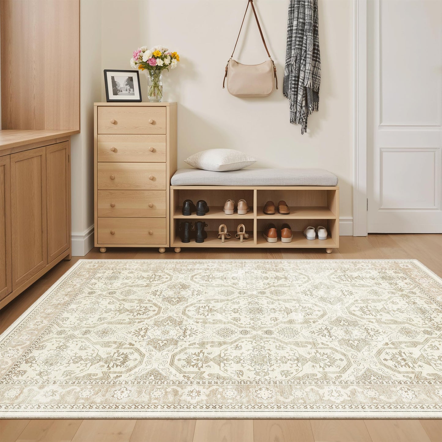 Soalmost Area Rugs for Living Room Dining Room Non-Slip Washable Rug
