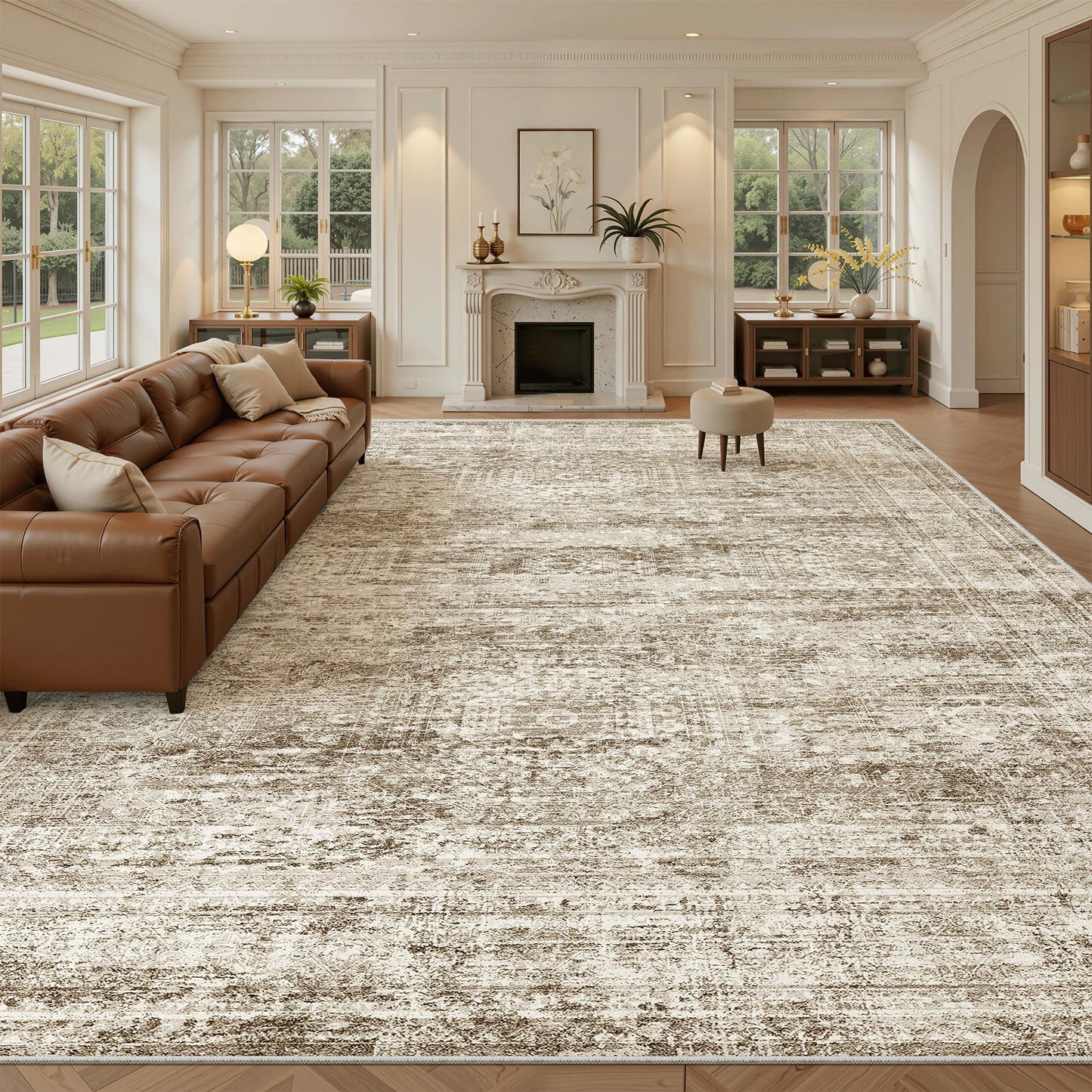 Soalmost Area Rugs for Living Room Dining Room Non-Slip Washable Rug