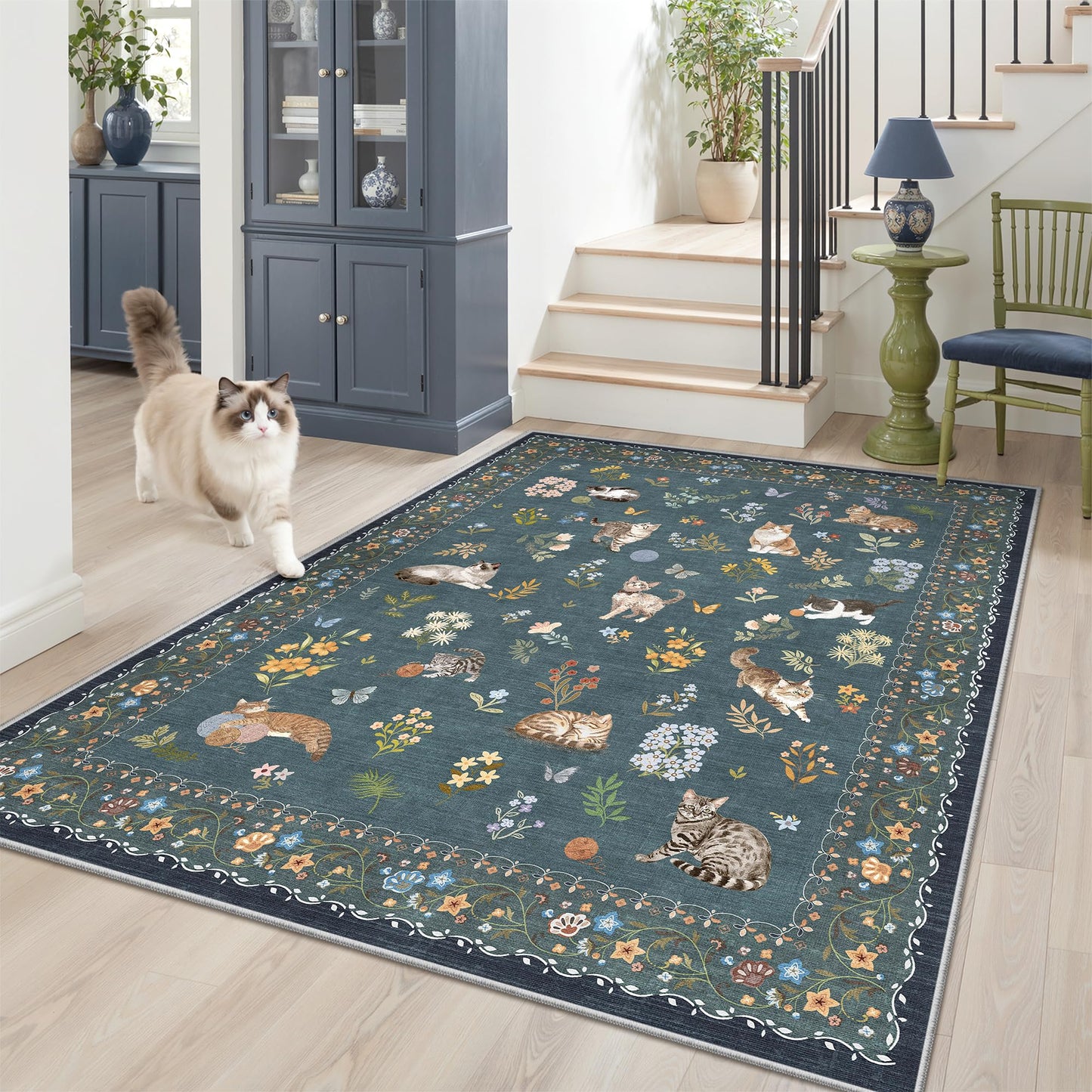 Soalmost Area Rugs for Living Room Dining Room Non-Slip Washable Rug