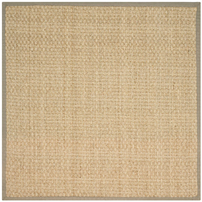 Natural Seagrass Basketweave Area Rug Natural Beige 5x8