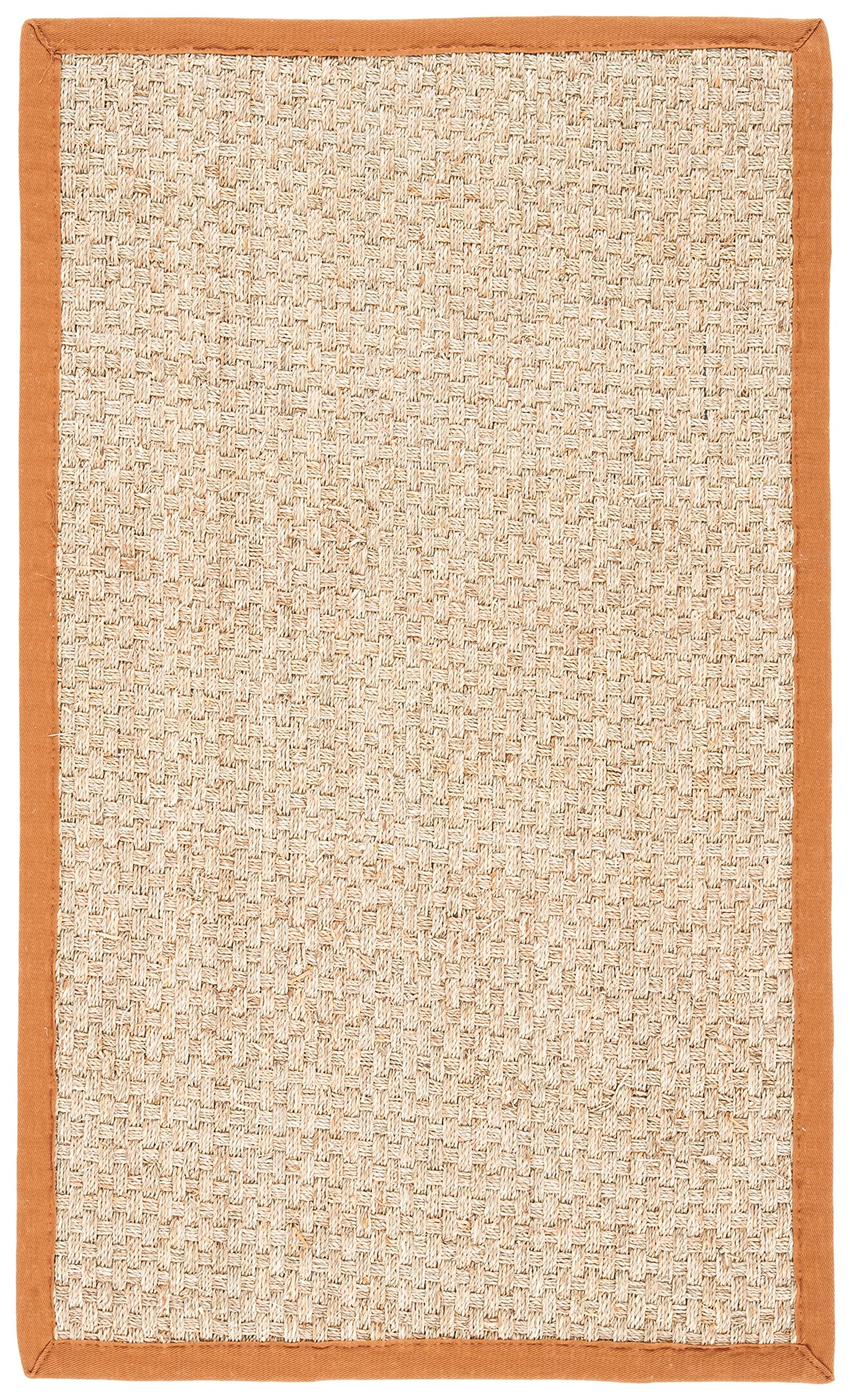 Natural Seagrass Basketweave Area Rug Natural Beige 5x8