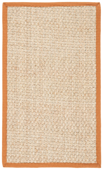 Natural Seagrass Basketweave Area Rug Natural Beige 5x8