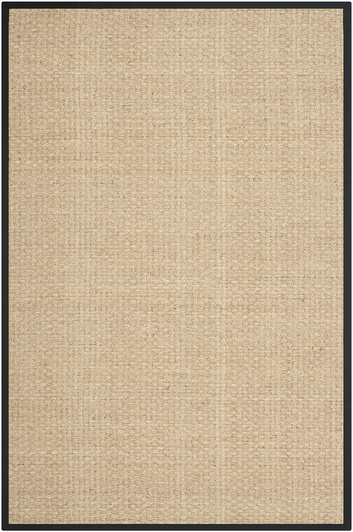 Natural Seagrass Basketweave Area Rug Natural Beige 5x8