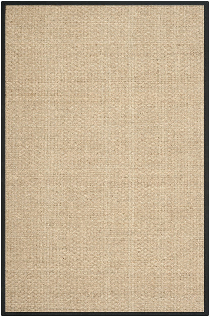 Natural Seagrass Basketweave Area Rug Natural Beige 5x8