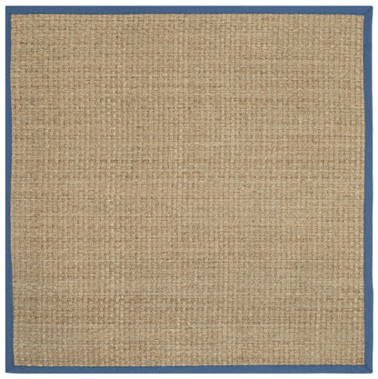 Natural Seagrass Basketweave Area Rug Natural Beige 5x8
