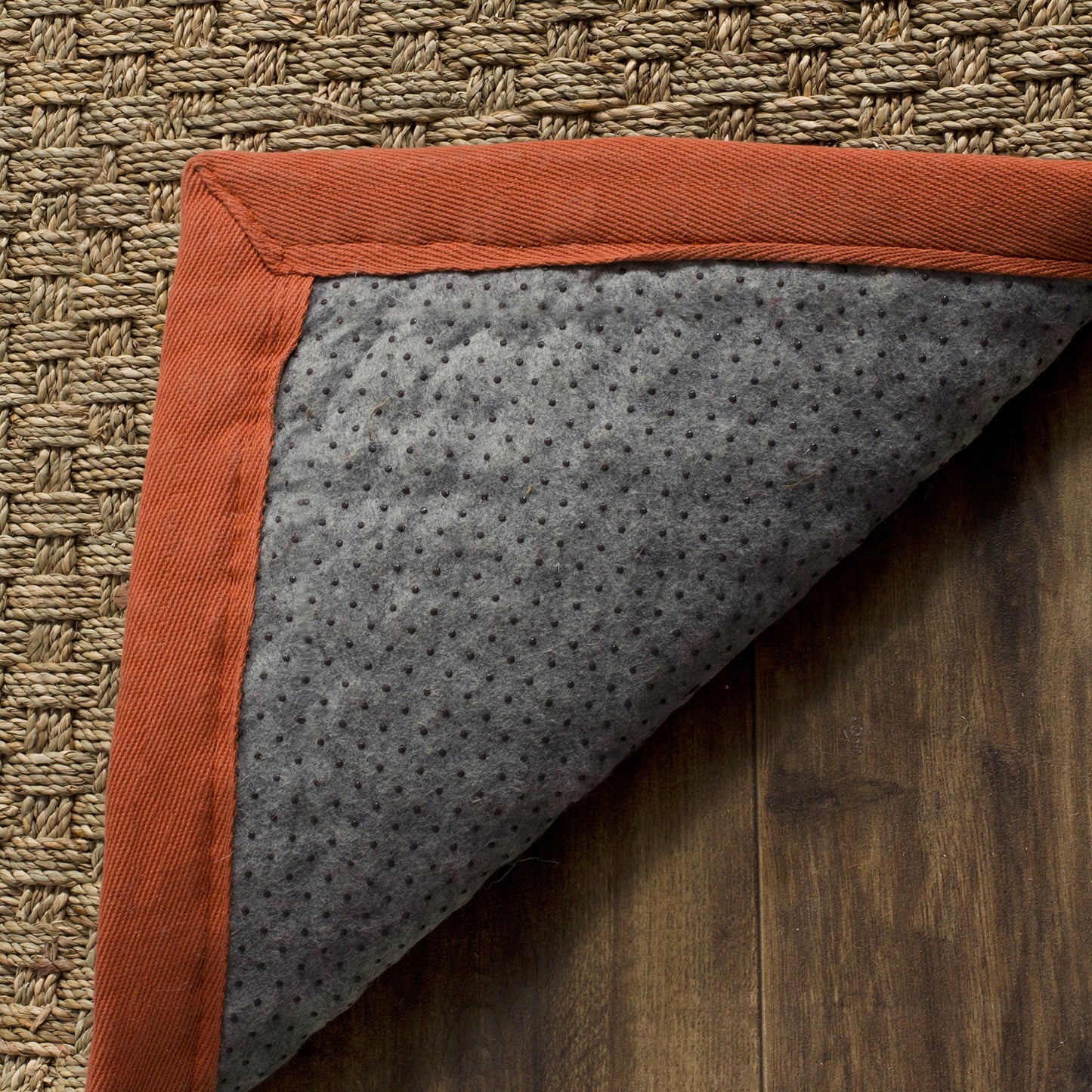 Natural Seagrass Basketweave Area Rug Natural Beige 5x8